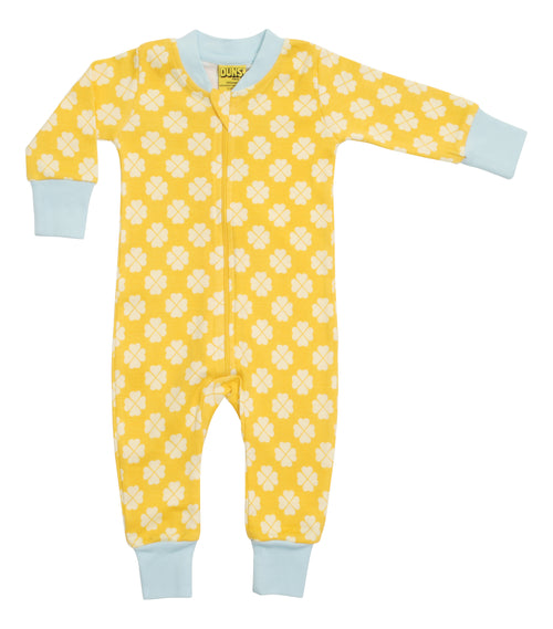 Clover Zip Sleepsuit - Apricot