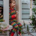 DUNS Organic Cotton Zip Sleepsuit - Rainbow Stripe