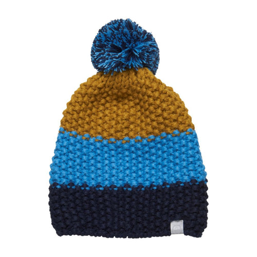 Colourblock Knitted Winter Beanie - Blue