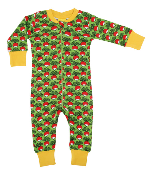 DUNS Radish - Organic Cotton Zip Sleepsuit