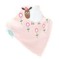 Ziggle Baby Bandana Bib 4 Pack - Cuddly Pinks