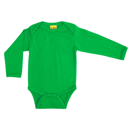 Long Sleeve Green Organic Cotton Bodysuit