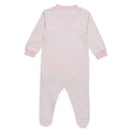Pink Striped Sleepsuit w/ Zipper