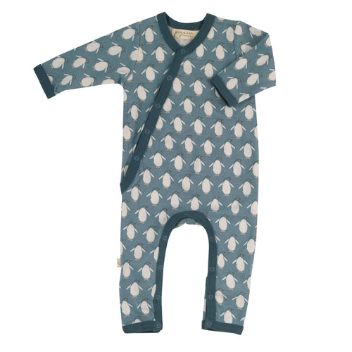 Blue Penguin Romper