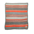 Cosatto Knitted Stripe Blanket - Grey/Orange