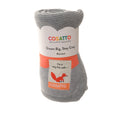 Cosatto Knitted Stripe Blanket - Grey/Orange