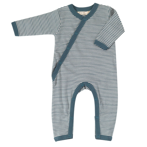 Fine Stripe Romper - Teal