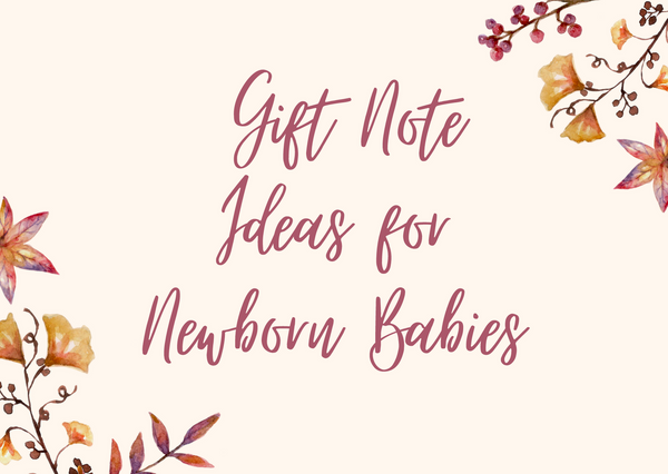 Gift notes for new babies