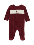 Velour Romper - Syrah