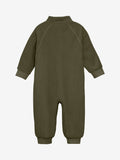 Baby Fleece Suit - Green Leaf