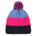 Colourblock Knitted Winter Beanie - Neon Pink