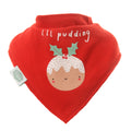 Red Christmas Bandana Bib Set