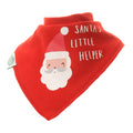 Red Christmas Bandana Bib Set