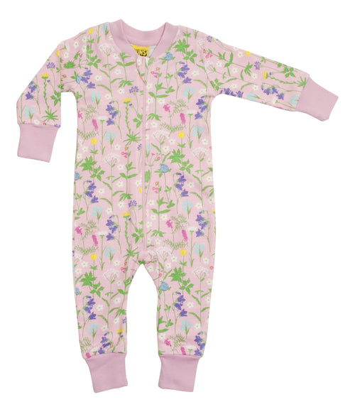 Wildflower Zip Sleepsuit - Pink