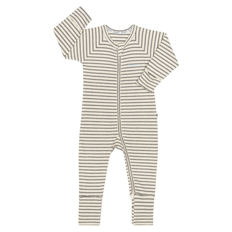 Bonds Rib Wondersuit - La Femme Nikita and Sesame Seed Stripe