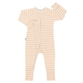 Bonds Rib Wondersuit - Sesame Seed and Pumpkin Pie Stripe