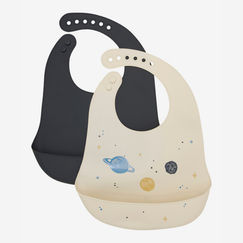 Silicone Bib Set -  Outer Space