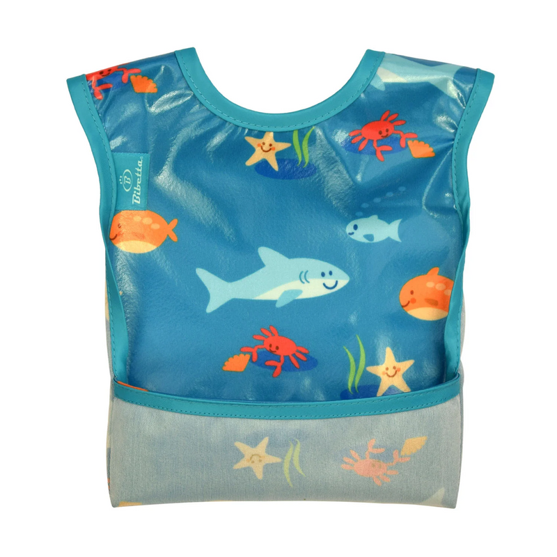 Wipeezee Bib - Turquoise Sea Creatures