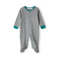 Sleepsuit Set (2 Sleepsuits) - Blue & Stripe
