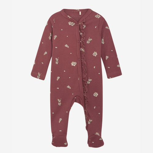 FIXONI Ribbed Sleepsuit - Wild Ginger