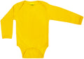 Long Sleeve Yellow Organic Cotton Bodysuit