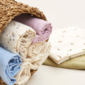 Organic Muslin Squares 3 Pack - Celestial Blue