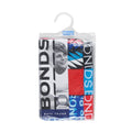 BONDS Boys Trunk - Blue/Red - 3 Pack