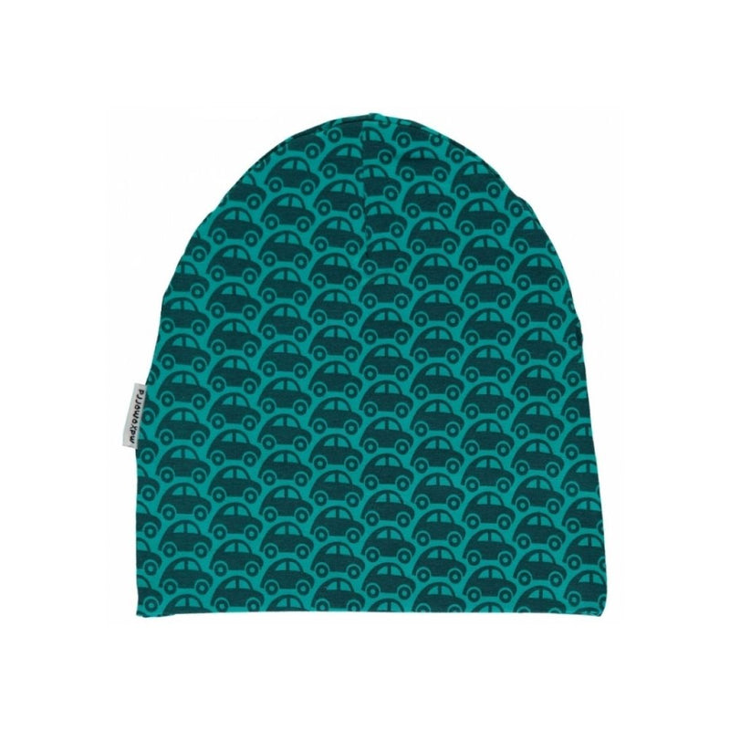 Car Print Organic Cotton Beanie Hat