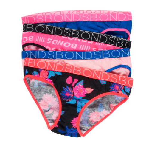 BONDS Girls Undies - 4 Pack –