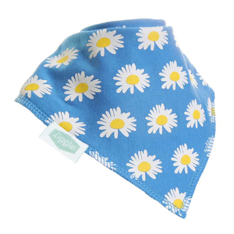 Ziggle Sunny Daisies Print Bandana Dribble Bib