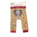 Ziggle Knitted Baby Leggings - Footless - Elephant Print