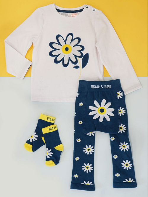 Daisy in Bloom Leggings, Top & Socks Gift Set
