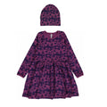 Maxomorra Purple Spin Dress & Hat Giftset