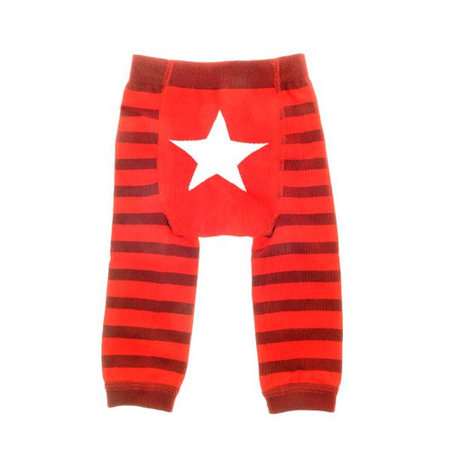 Ziggle Knitted Baby Leggings - Footless - Star Print