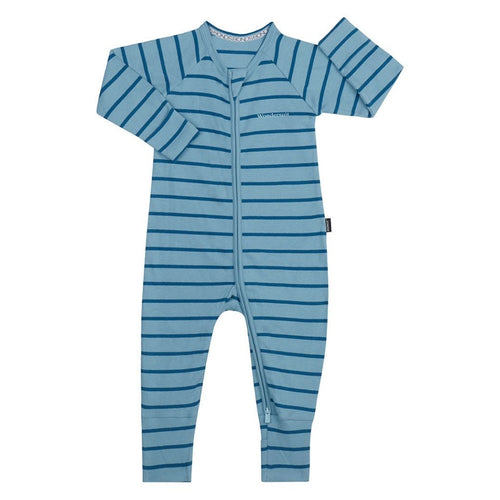 Bonds Rib Wondersuit - Moana Sky / Petrol Blue