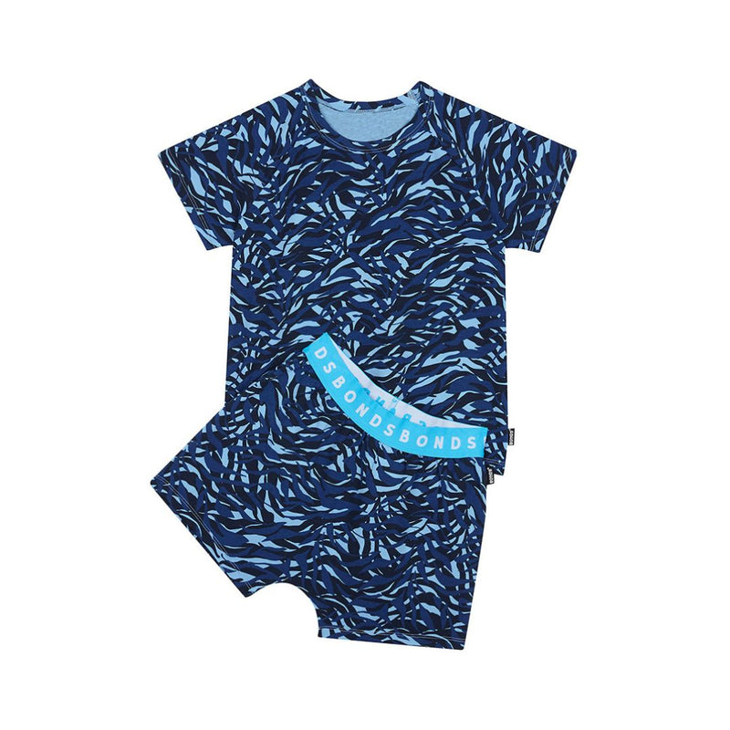 Bonds Short Sleeve Pyjamas Set - Tiger Strike Blue