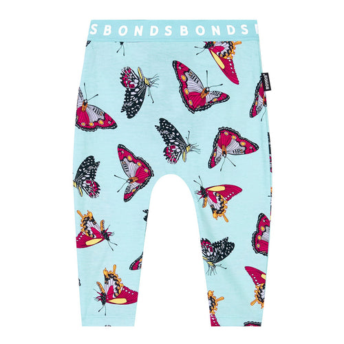 Bonds Bushland Butterflies Calm Blue Stretchies Leggings